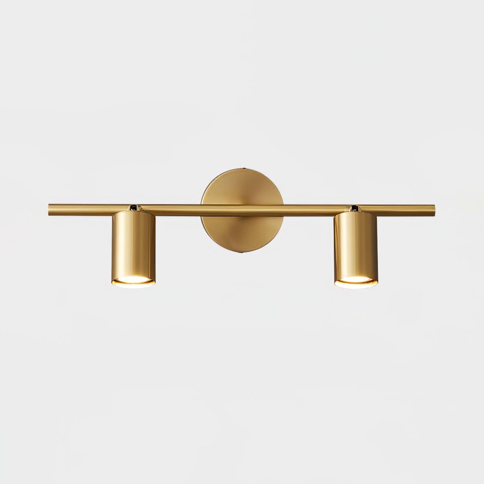 Adjustable Multi-Head Brass Wall Spotlight