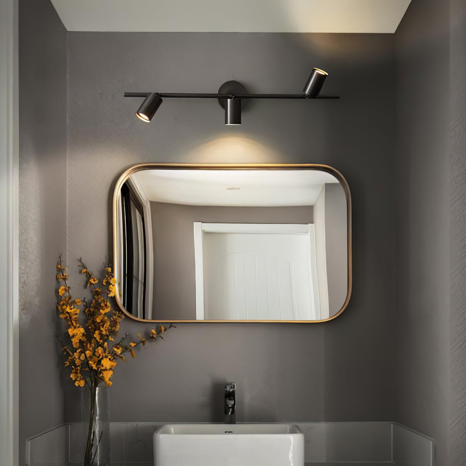 Adjustable Multi-Head Brass Wall Spotlight / 3 lamps L 29.5″ x W 4.7″ x H 6.9″ / L 75 cm x W 12cm  x H 17.5cm / Brass