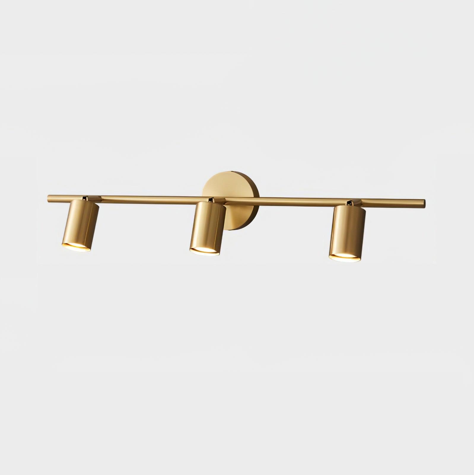 Adjustable Multi-Head Brass Wall Spotlight