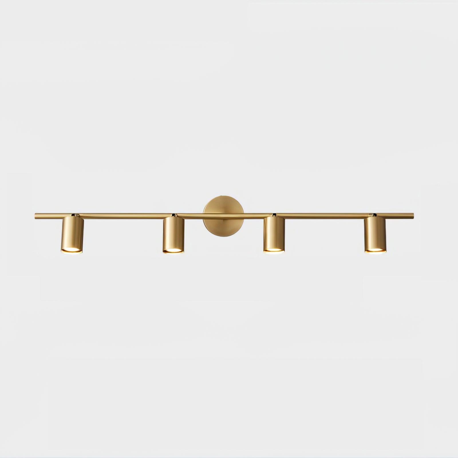 Adjustable Multi-Head Brass Wall Spotlight