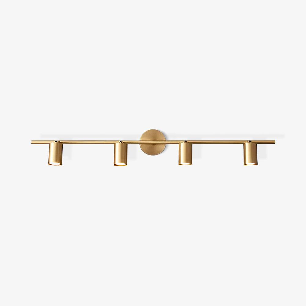 Adjustable Multi-Head Brass Wall Spotlight / 3 lamps Set of 2 / Brass