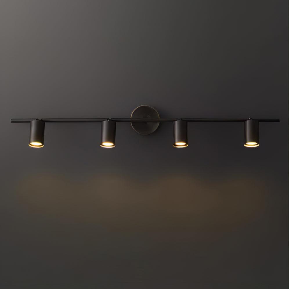 Adjustable Multi-Head Brass Wall Spotlight / 4 lamps Set of 2 / Brass