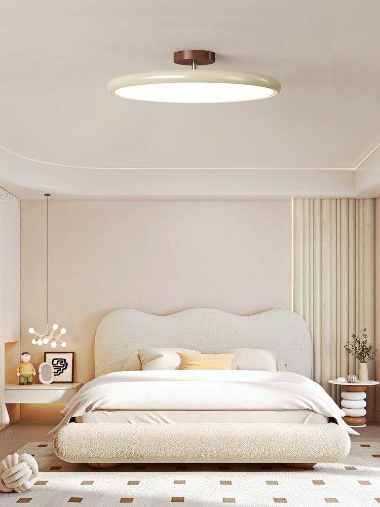 Adjustable Ring LED Ceiling Light / ∅ 19.7″ x H 3.5″ / Beige / Warm Light