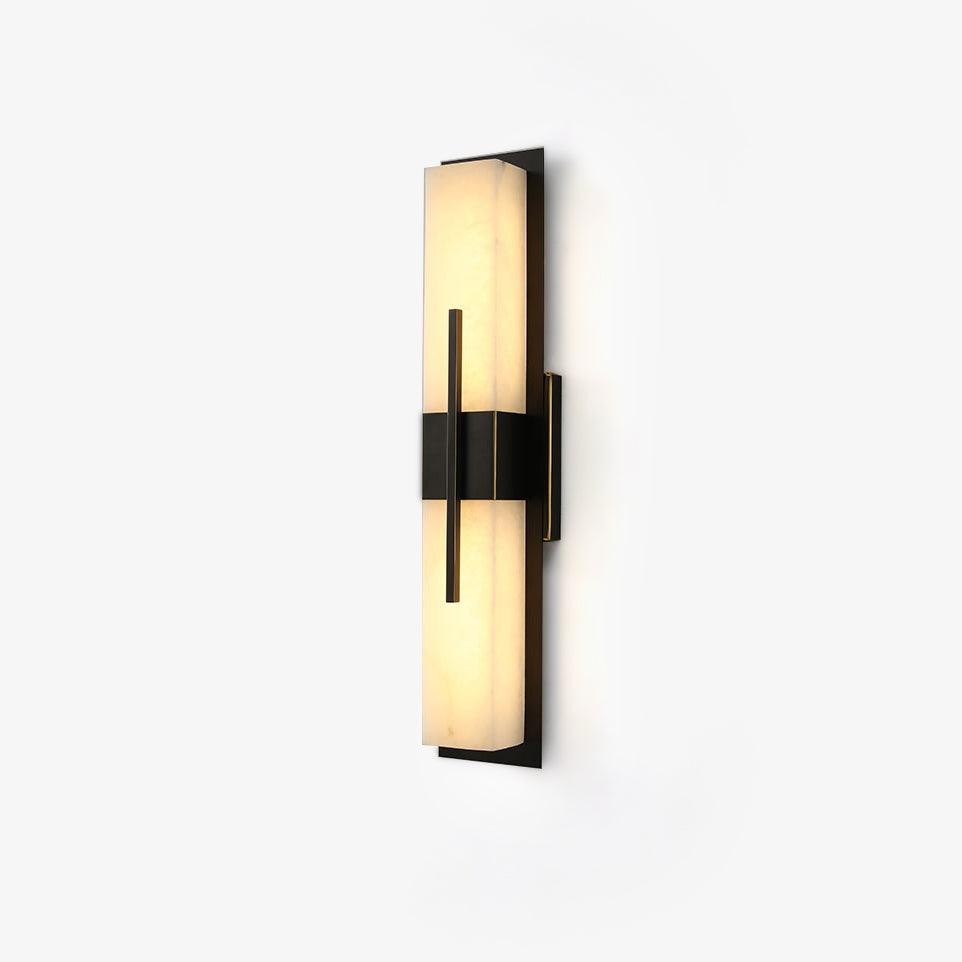 Architectural LED Outdoor Wall Bar / L 3.5″ x W 5.5″ x H 27.6″ / L 9cm x W 14cm x H 70cm / Black & White / Warm Light