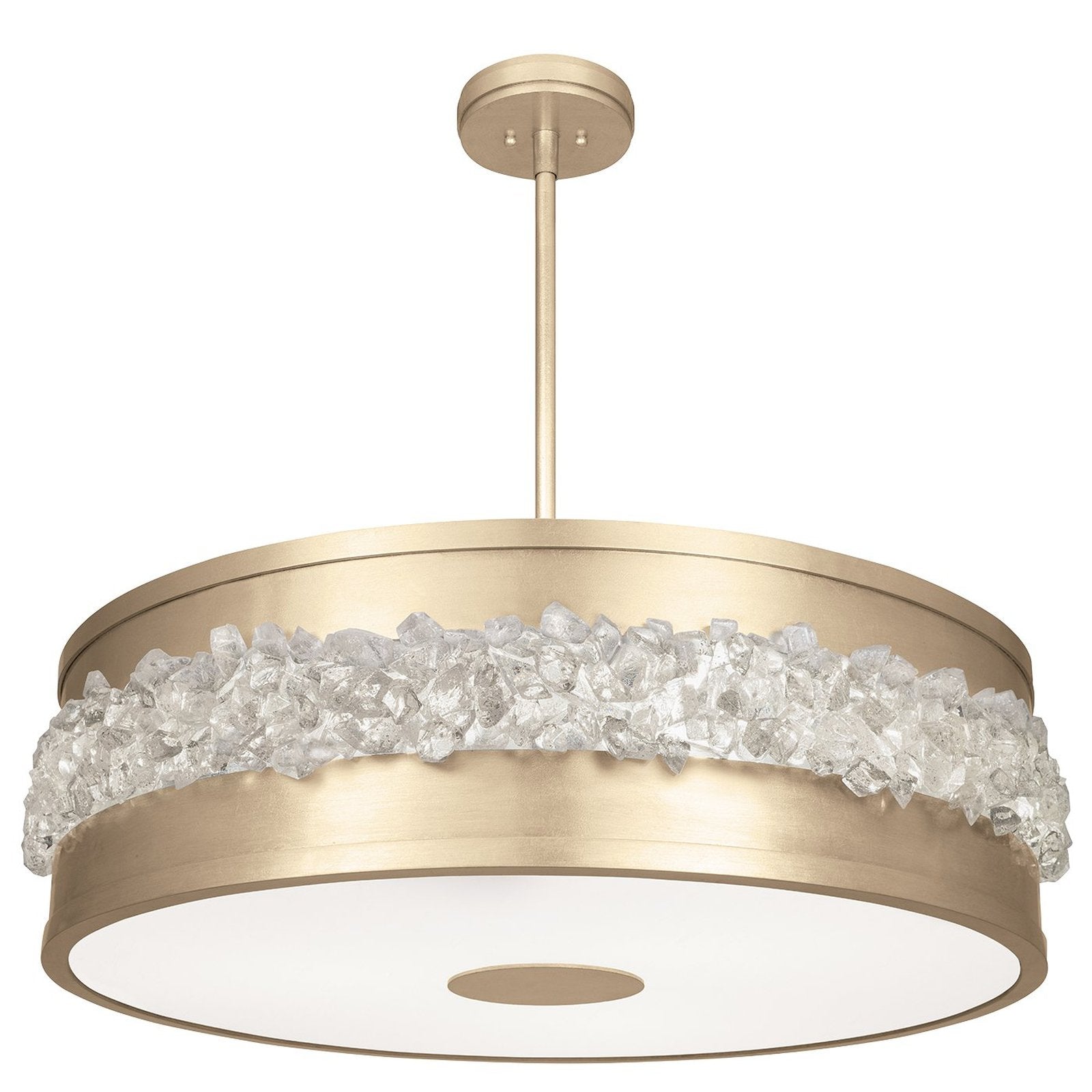 Arctic Halo Crystal Round Pendant