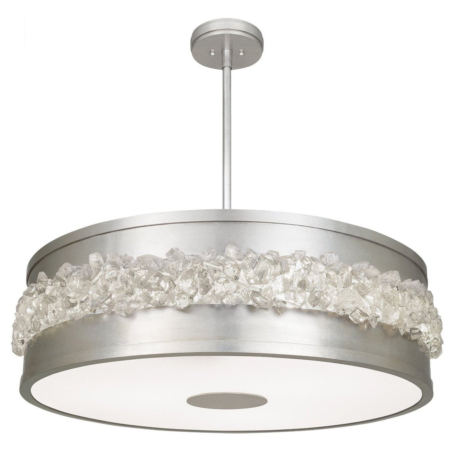 Arctic Halo Crystal Round Pendant