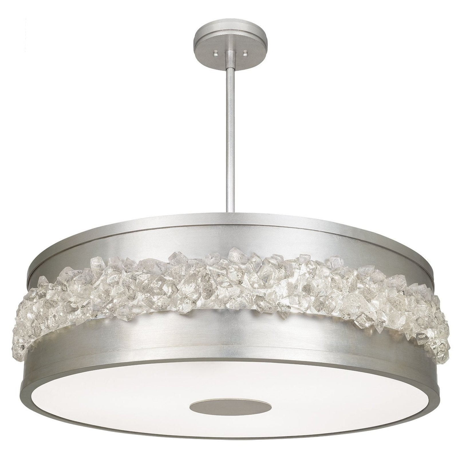 Arctic Halo Crystal Round Pendant