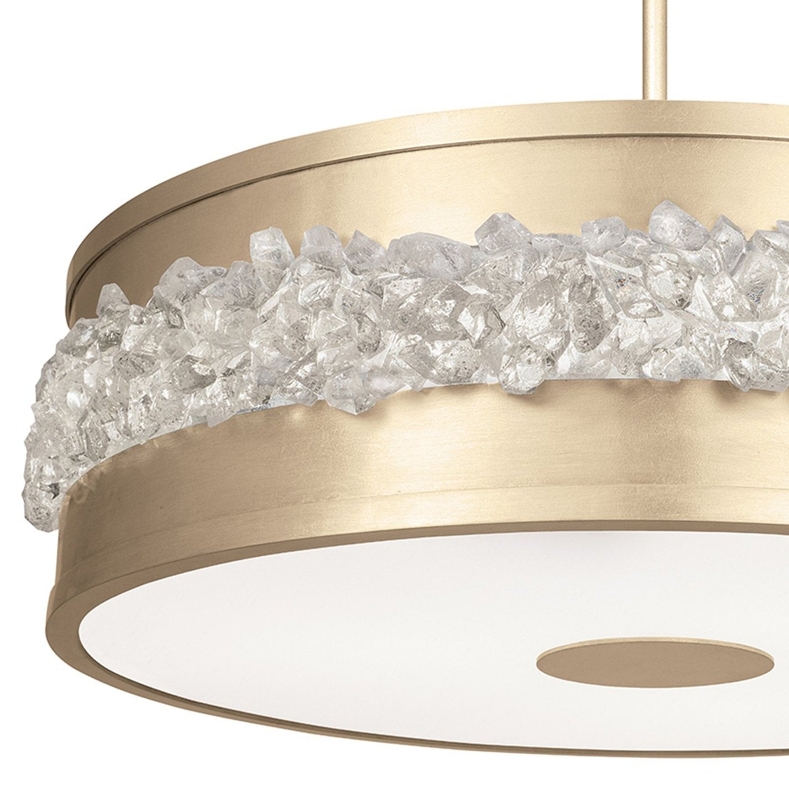 Arctic Halo Crystal Round Pendant