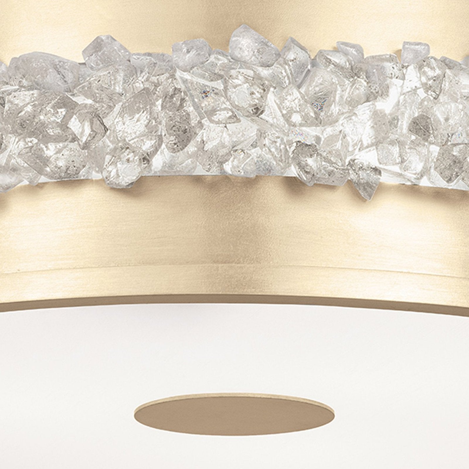 Arctic Halo Crystal Round Pendant