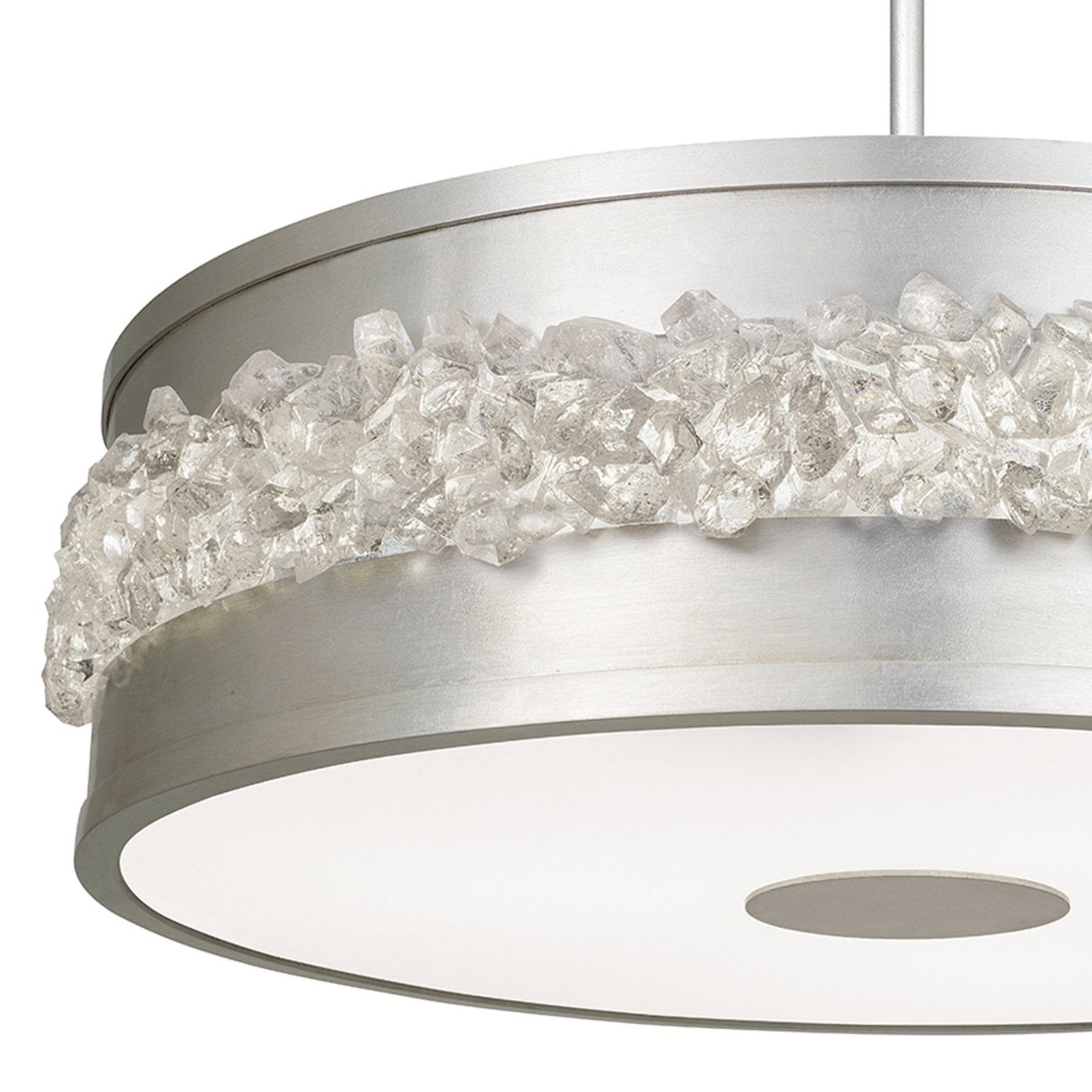 Arctic Halo Crystal Round Pendant
