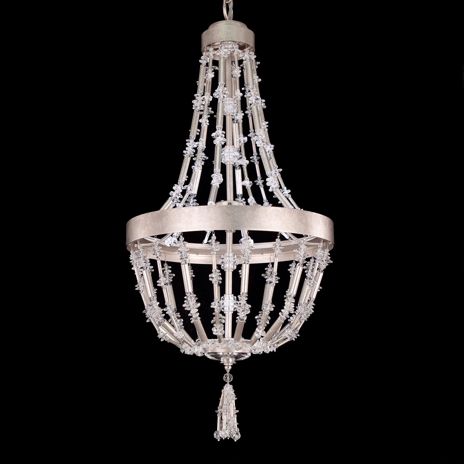 Bali Optic Crystal LED Pendant / Antique Silver