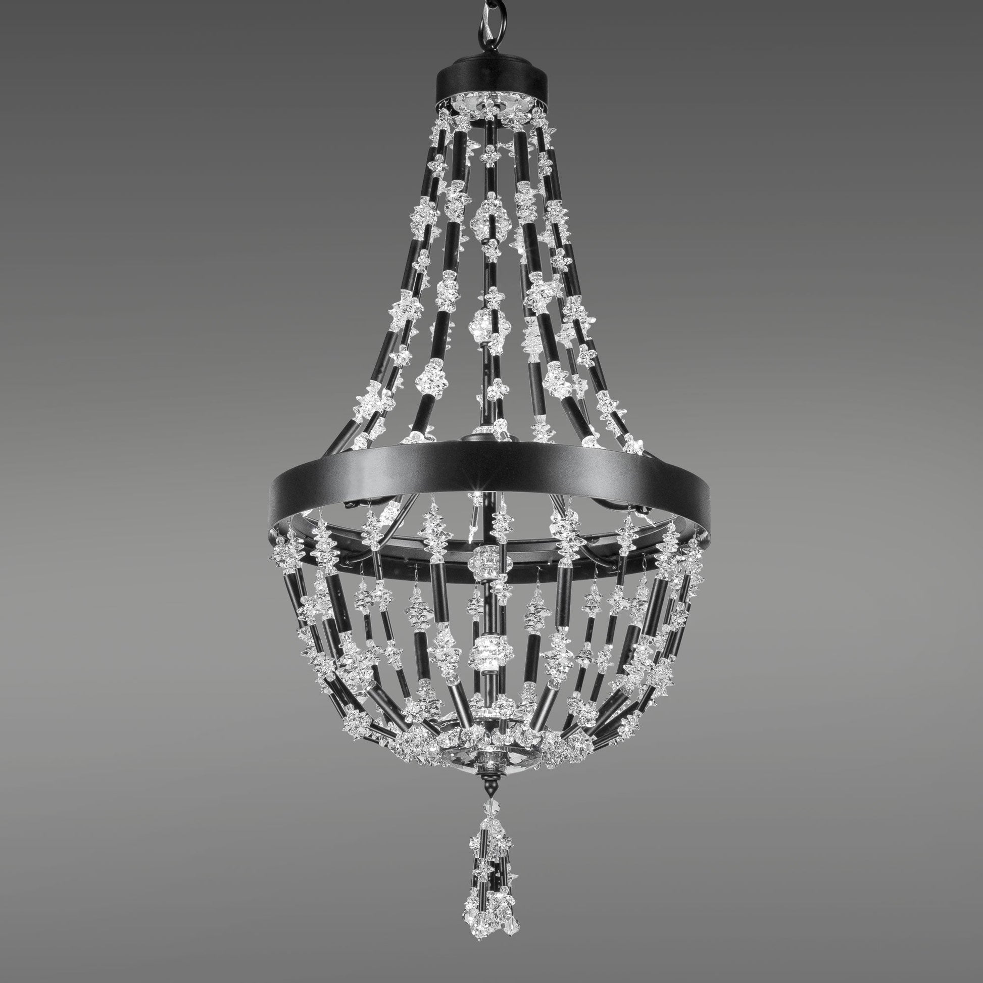Bali Optic Crystal LED Pendant / Black