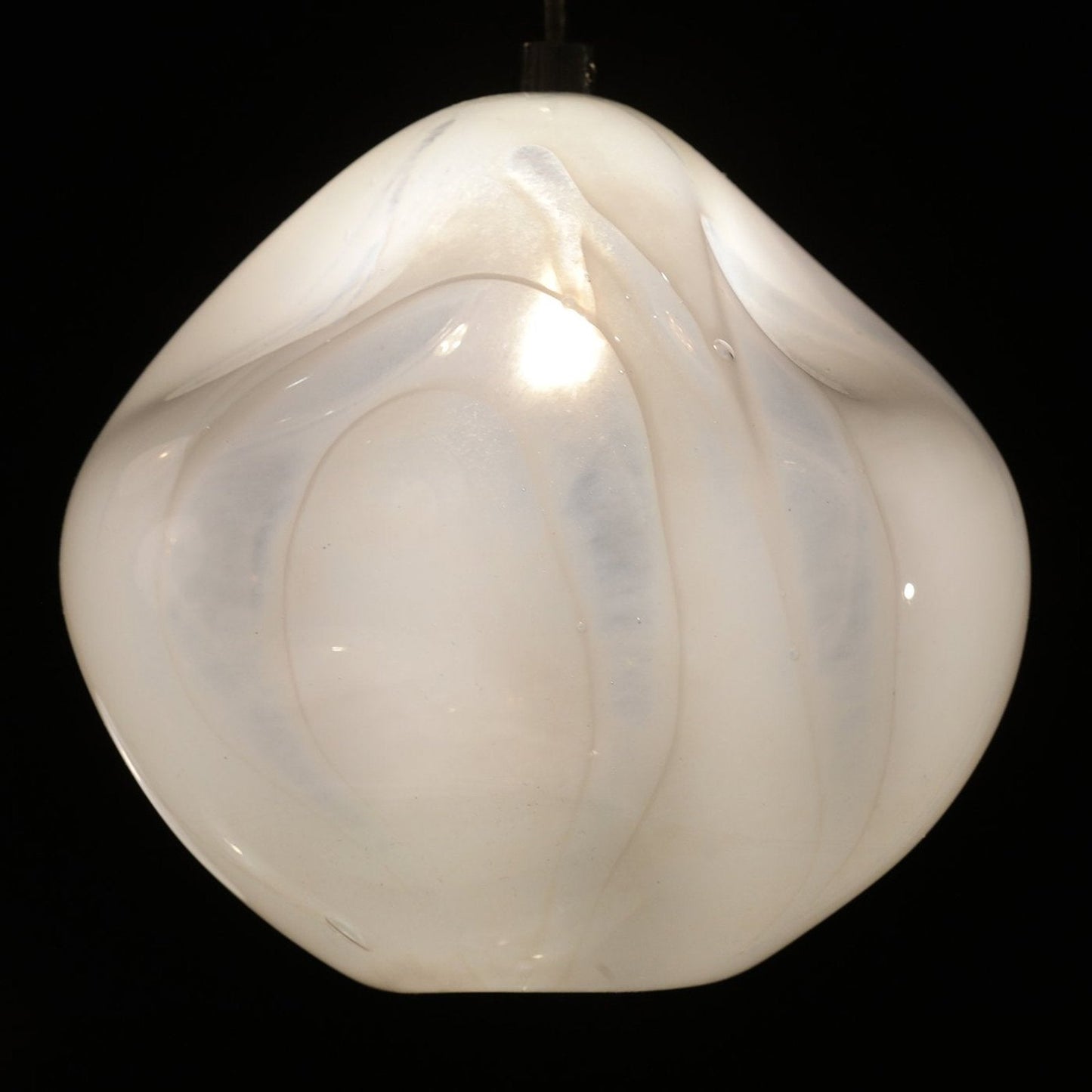 Celestial Handblown Glass Square Pendant
