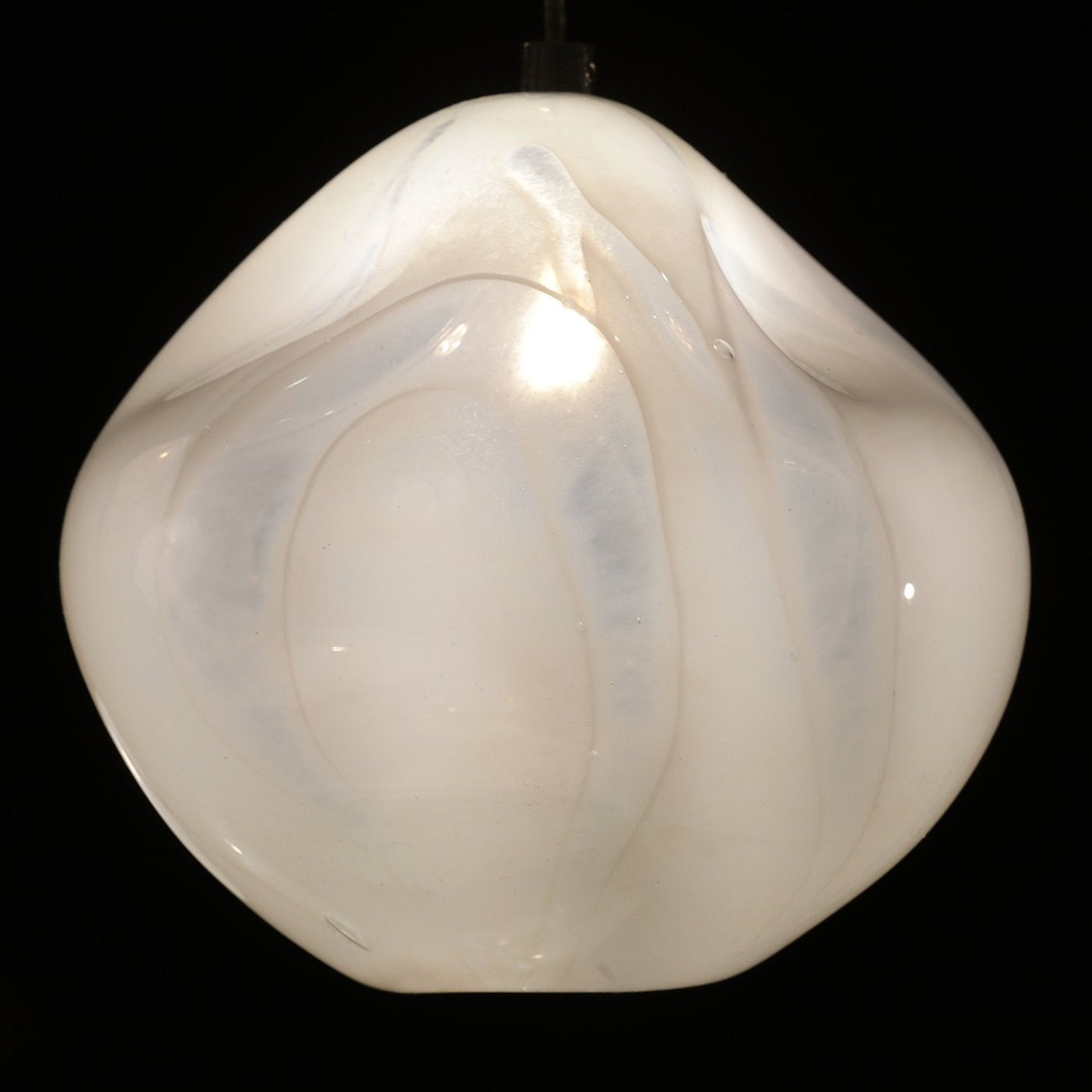 Celestial Handblown Glass Square Pendant