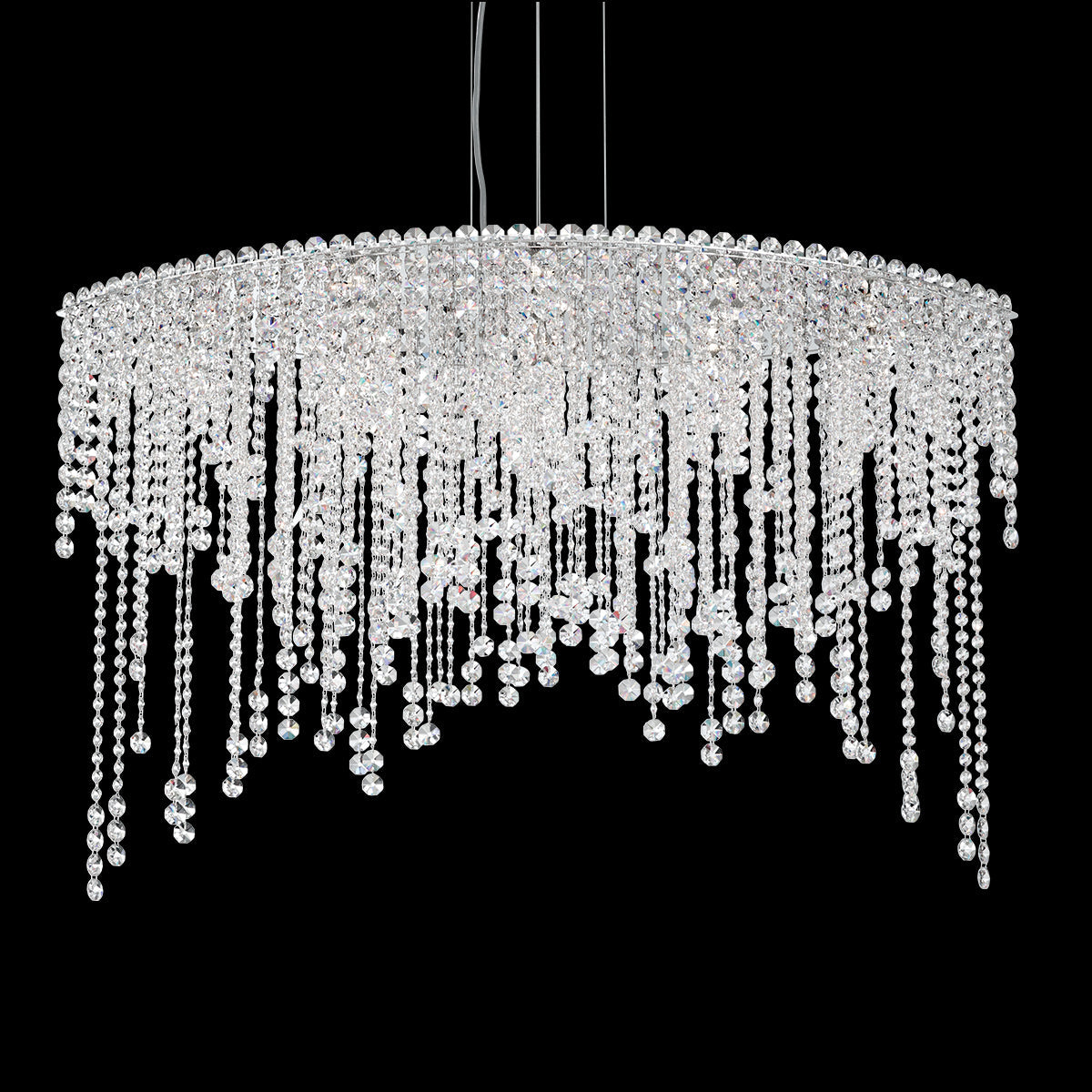 Chantant Crystal Cascade Linear Pendant / Clear Optic Crystal