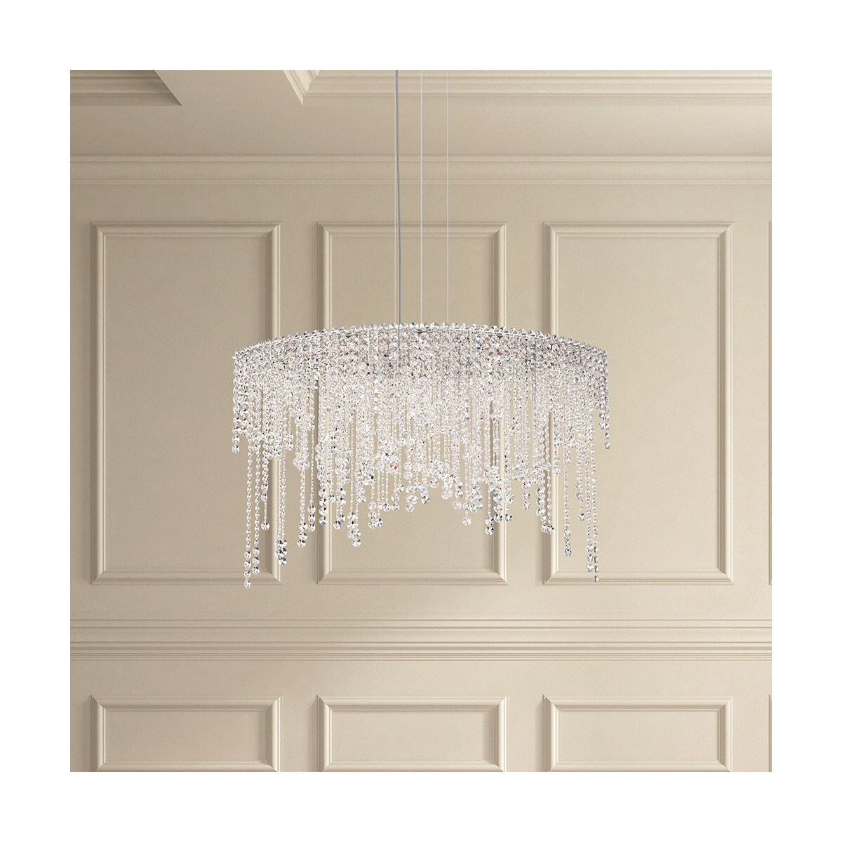 Chantant Crystal Cascade Linear Pendant / Clear Radiance