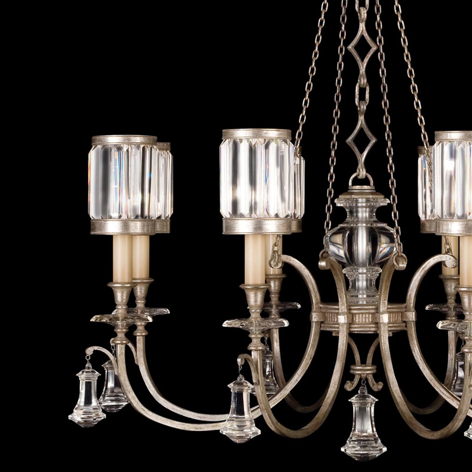 Eaton Crystal Shade Round Chandelier
