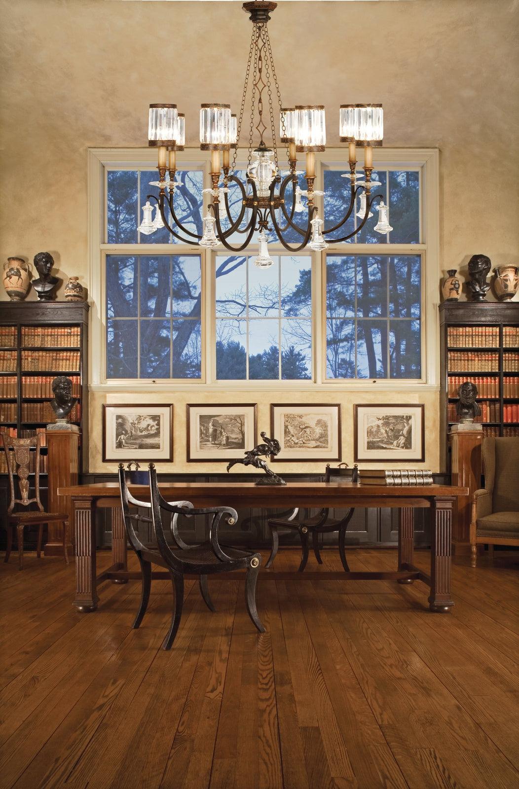 Eaton Crystal Shade Round Chandelier