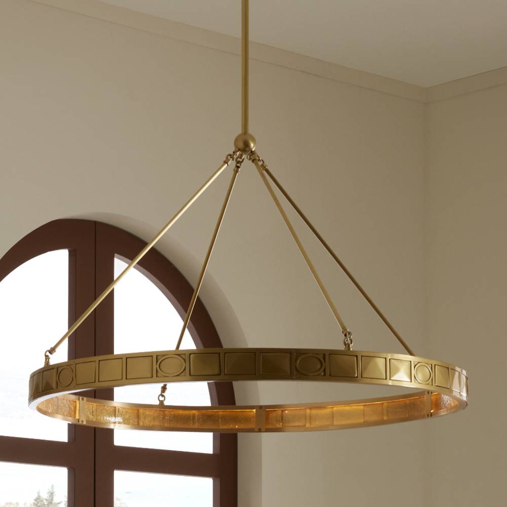 Geometric Origami Glass Chandelier