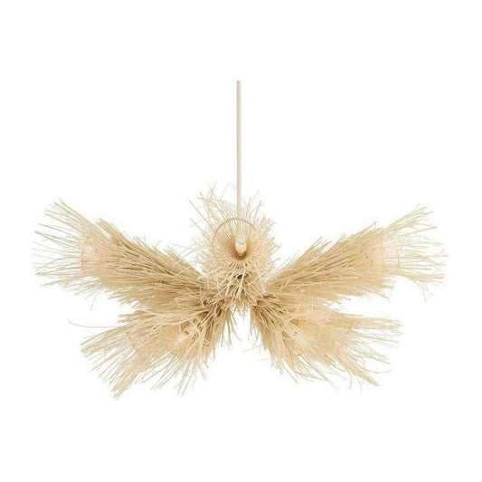 Kauai Bleached Rattan Chandelier / Default Title