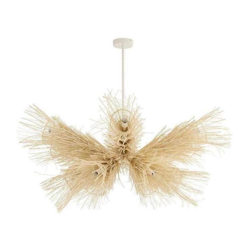 Kauai Bleached Rattan Chandelier
