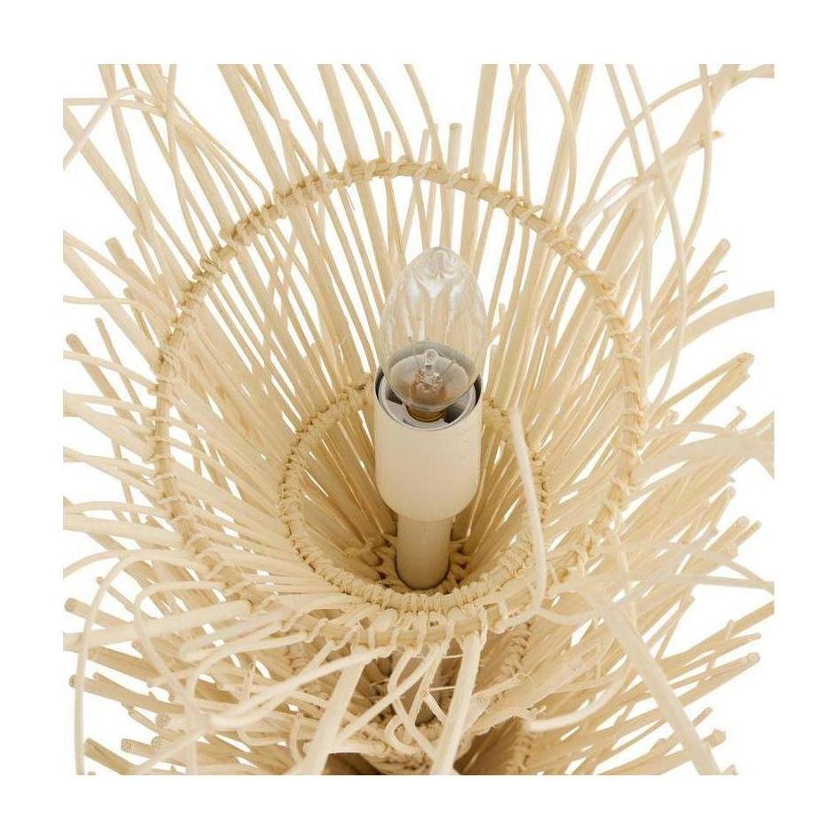 Kauai Bleached Rattan Chandelier