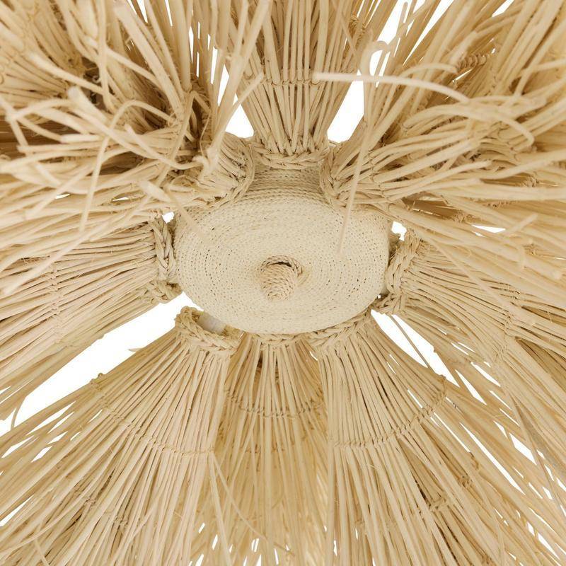 Kauai Bleached Rattan Chandelier