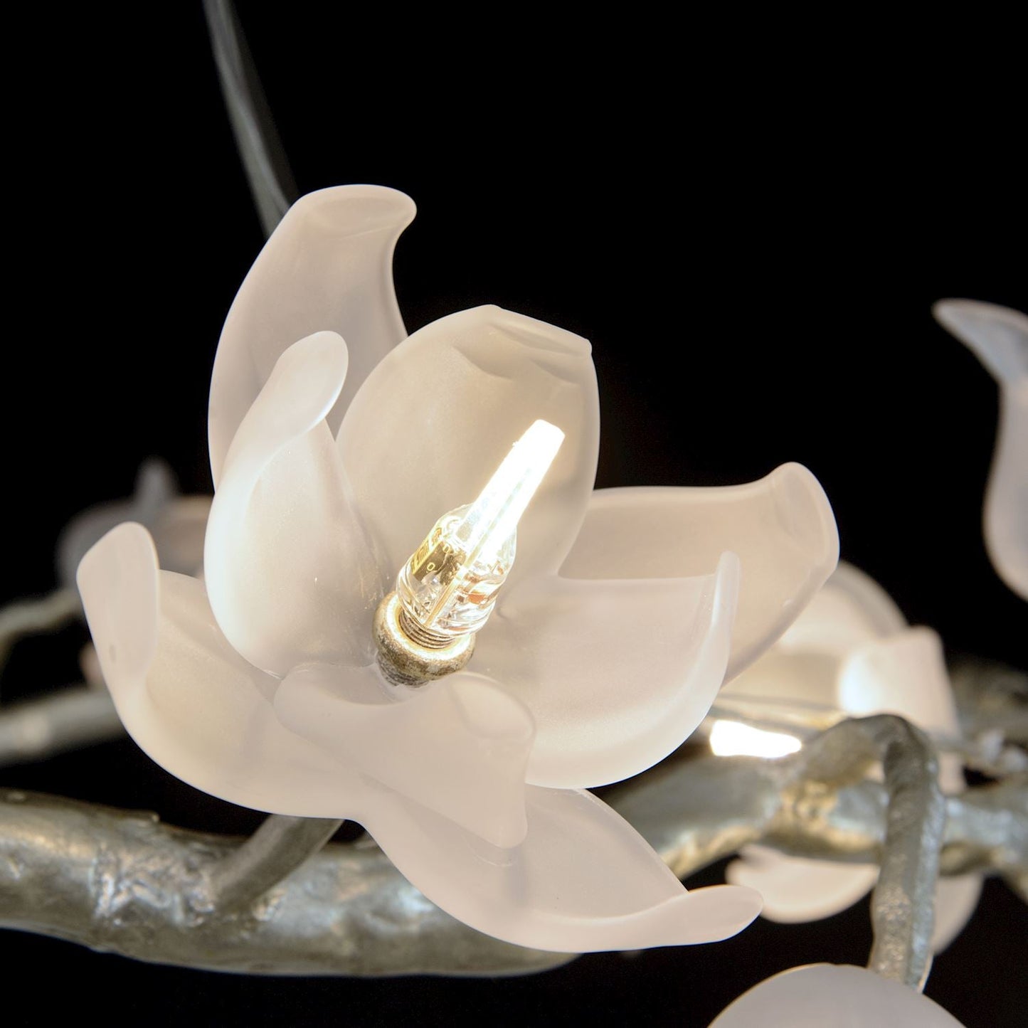 Magnolia and Tulip Twenty-One-Light Chandelier