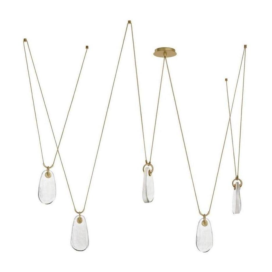 Melted Glass Drop Chandelier