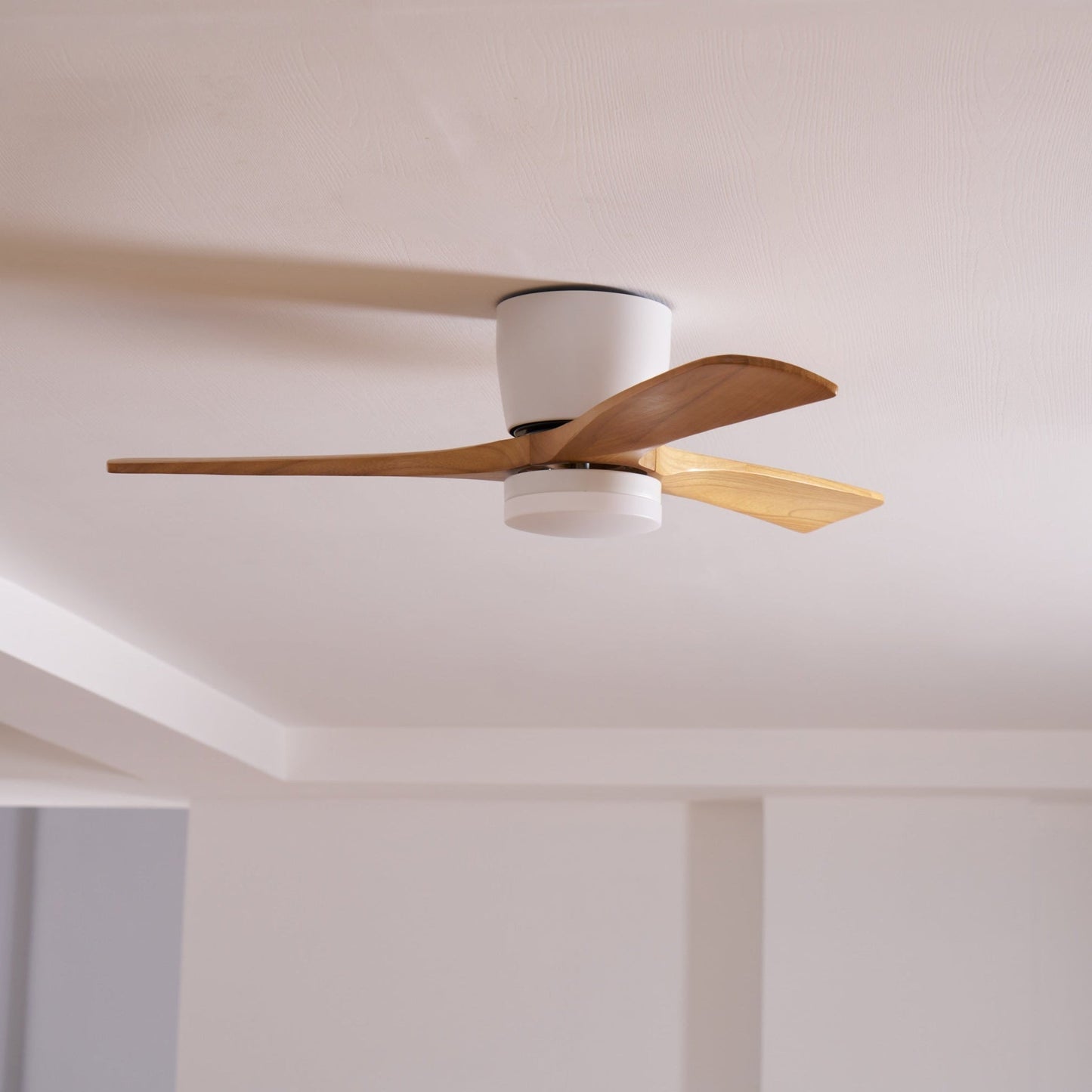 Nordic Wood LED Ceiling Fan Light