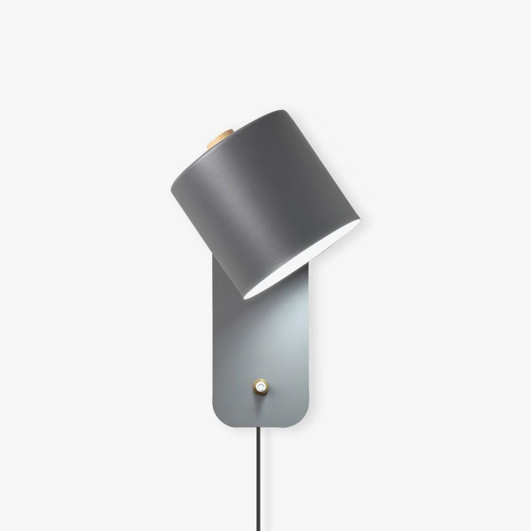 Rotatable Cylinder Plug-In Wall Light / ∅ 5.1″ x H 11.8″ / Dia 13cm x H 30cm / White / US Plug