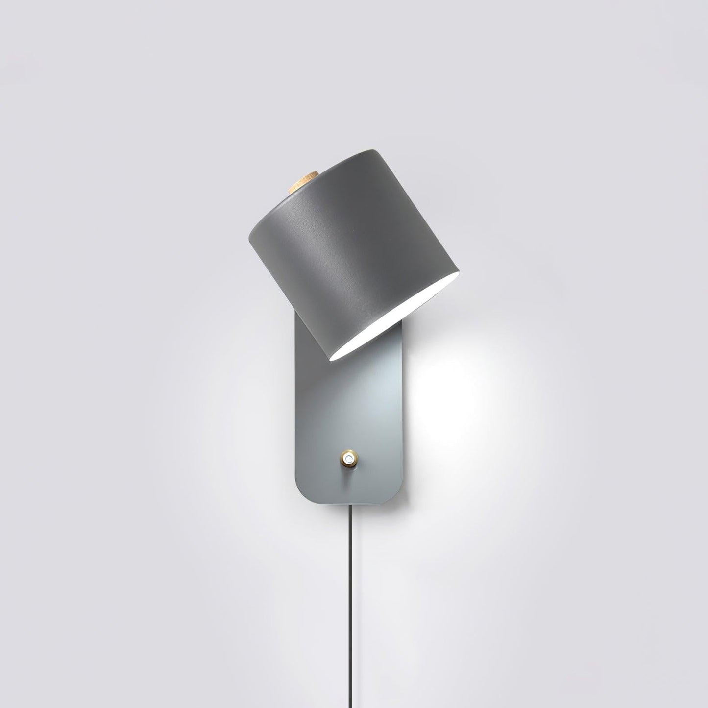 Rotatable Cylinder Plug-In Wall Light