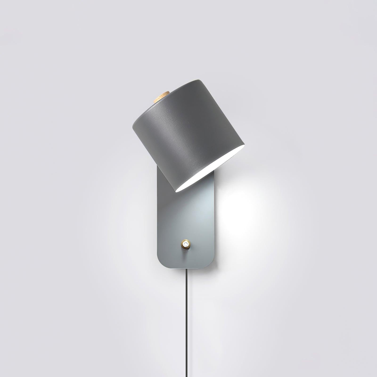 Rotatable Cylinder Plug-In Wall Light