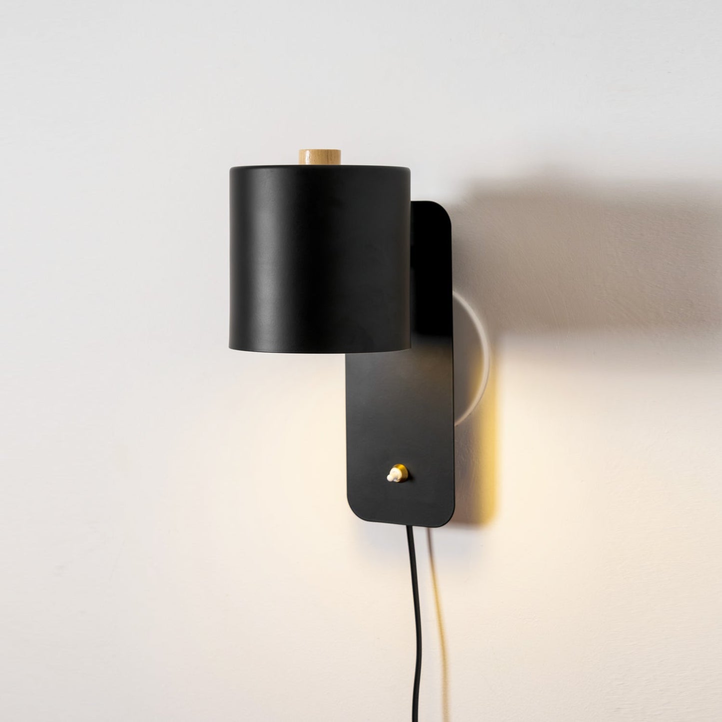 Rotatable Cylinder Plug-In Wall Light