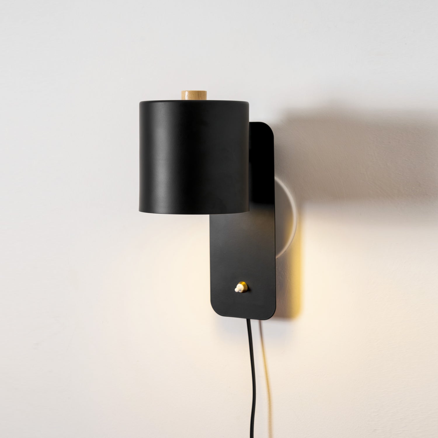 Rotatable Cylinder Plug-In Wall Light