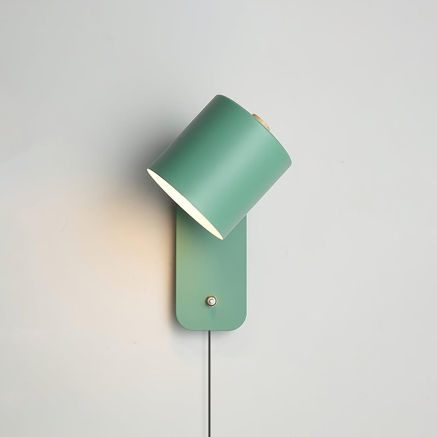 Rotatable Cylinder Plug-In Wall Light
