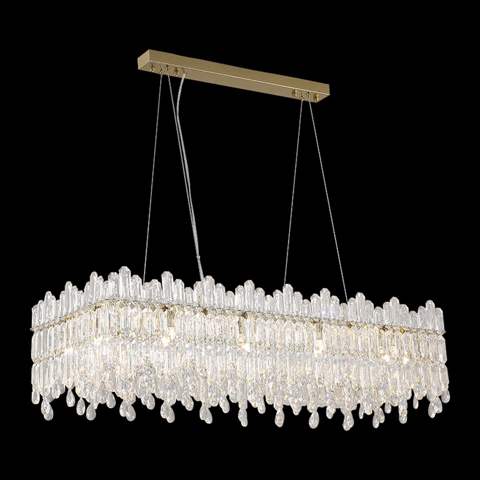 Royal Crown Twelve-Light Rectangular Chandelier / Default Title